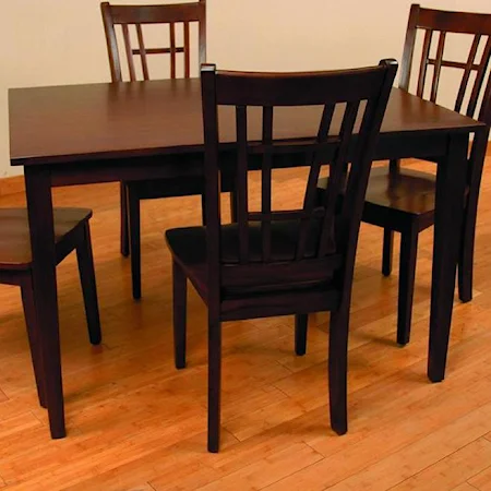 Rectangular Dining Leg Table